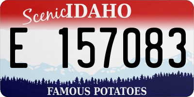 ID license plate E157083
