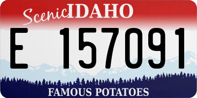 ID license plate E157091