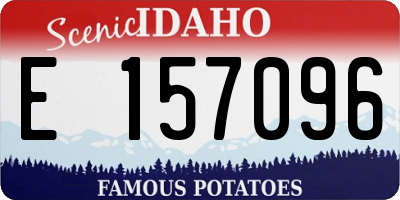 ID license plate E157096