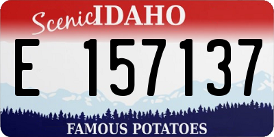 ID license plate E157137