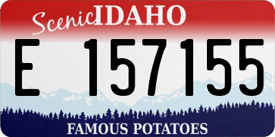 ID license plate E157155