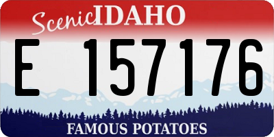 ID license plate E157176