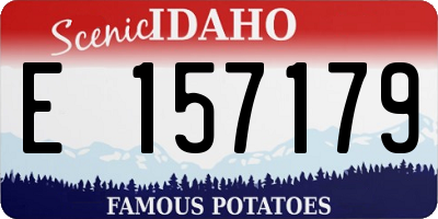ID license plate E157179