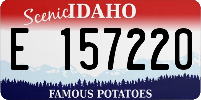 ID license plate E157220