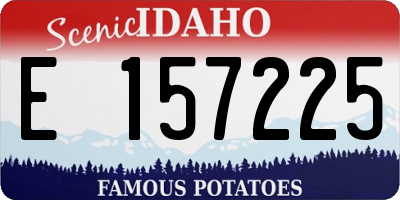 ID license plate E157225
