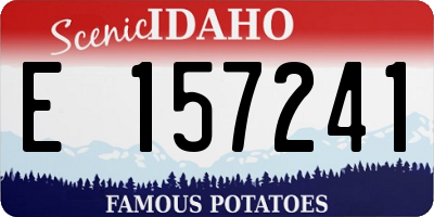 ID license plate E157241