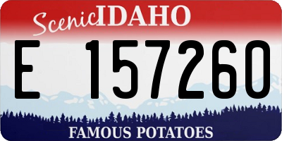ID license plate E157260