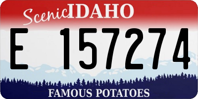 ID license plate E157274