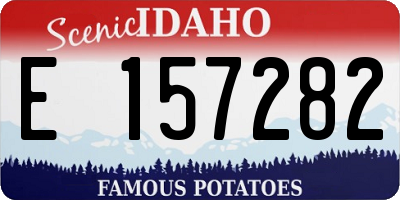 ID license plate E157282
