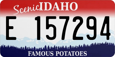 ID license plate E157294