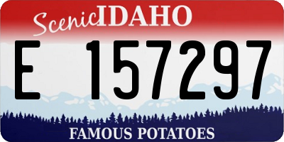 ID license plate E157297