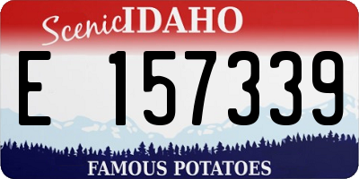 ID license plate E157339