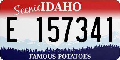 ID license plate E157341