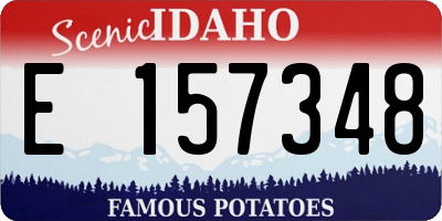 ID license plate E157348