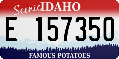ID license plate E157350
