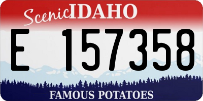 ID license plate E157358