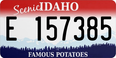 ID license plate E157385