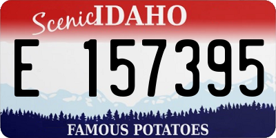 ID license plate E157395