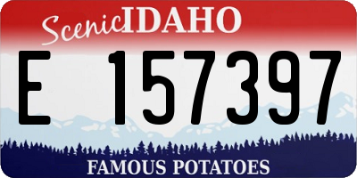 ID license plate E157397