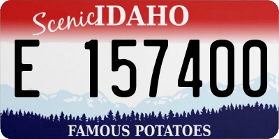 ID license plate E157400