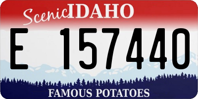 ID license plate E157440