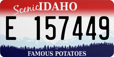 ID license plate E157449
