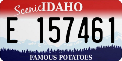 ID license plate E157461
