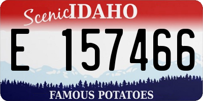 ID license plate E157466