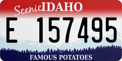 ID license plate E157495