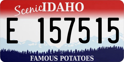 ID license plate E157515