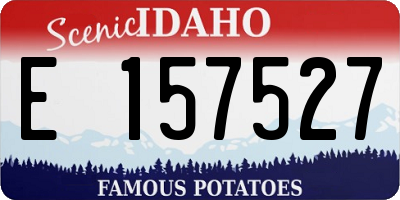 ID license plate E157527