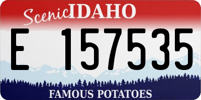 ID license plate E157535