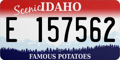 ID license plate E157562