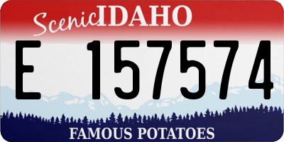 ID license plate E157574