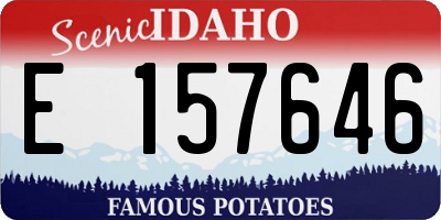 ID license plate E157646