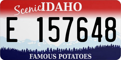 ID license plate E157648