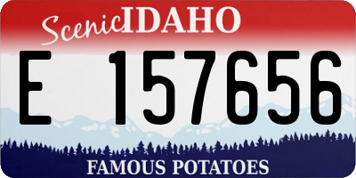 ID license plate E157656