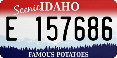 ID license plate E157686