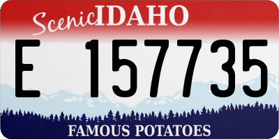 ID license plate E157735