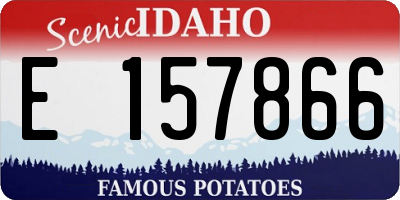 ID license plate E157866
