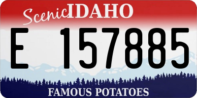 ID license plate E157885
