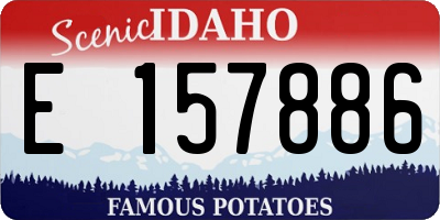 ID license plate E157886