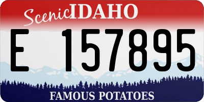 ID license plate E157895