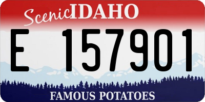 ID license plate E157901