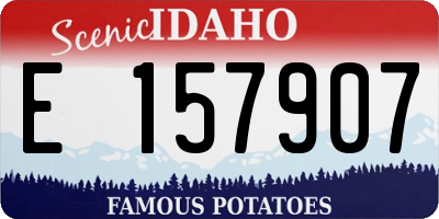 ID license plate E157907