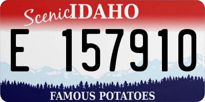 ID license plate E157910