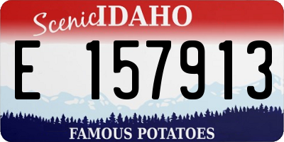ID license plate E157913