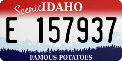 ID license plate E157937