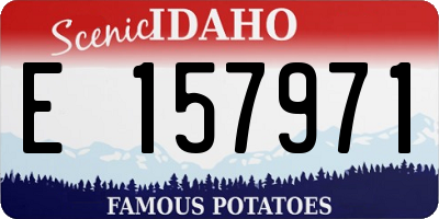 ID license plate E157971