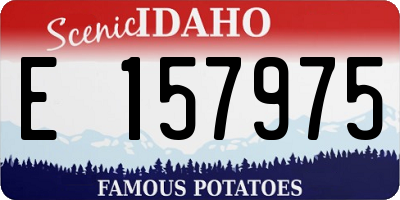 ID license plate E157975